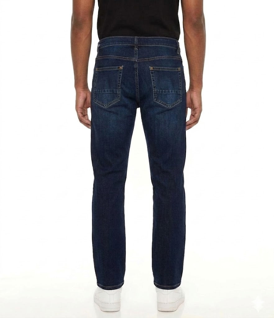PANTALON DENIM CLÁSICO DE CORTE RETO