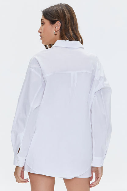 CAMISA OVERSIZED DE POPELINA