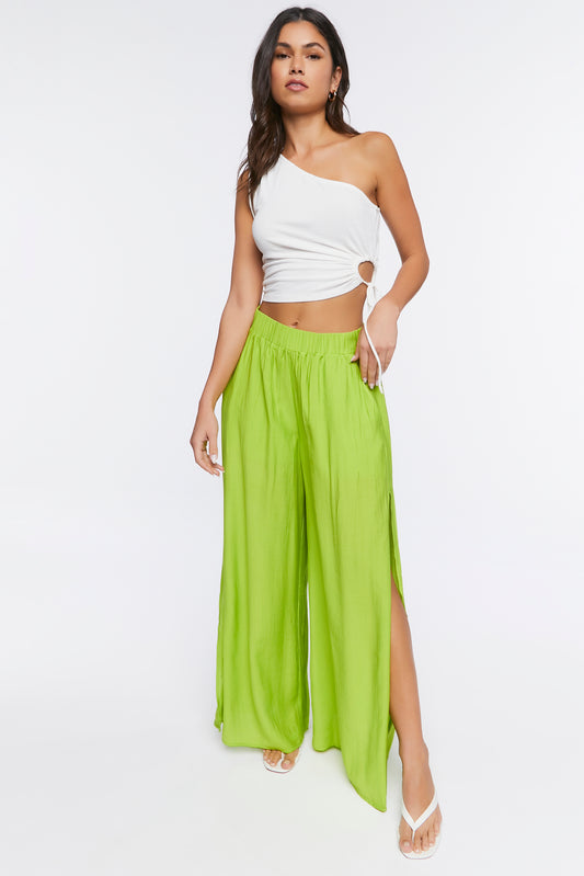 PANTALONA WIDE-LEG CON ABERTURA