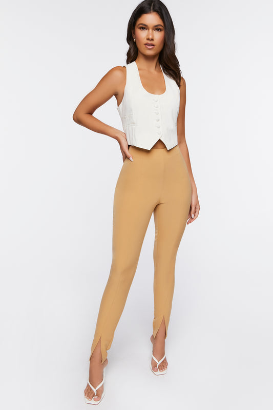 PANTALON SASTRE CON ABERTURA EN EL BOTA PIE