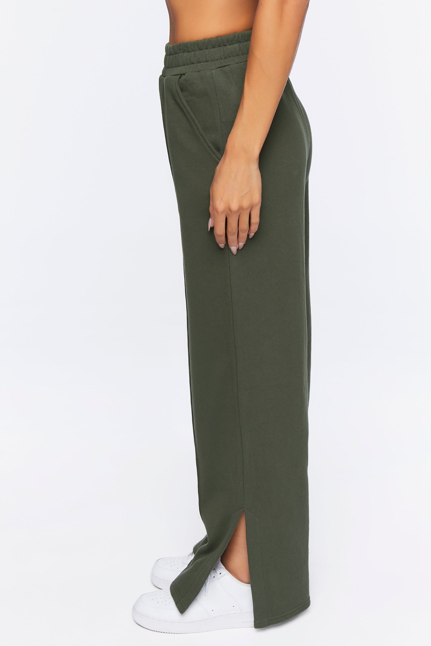 PANTALON DE ALGODÓN CON FRISA