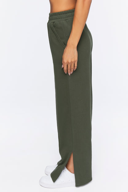 PANTALON DE ALGODÓN CON FRISA