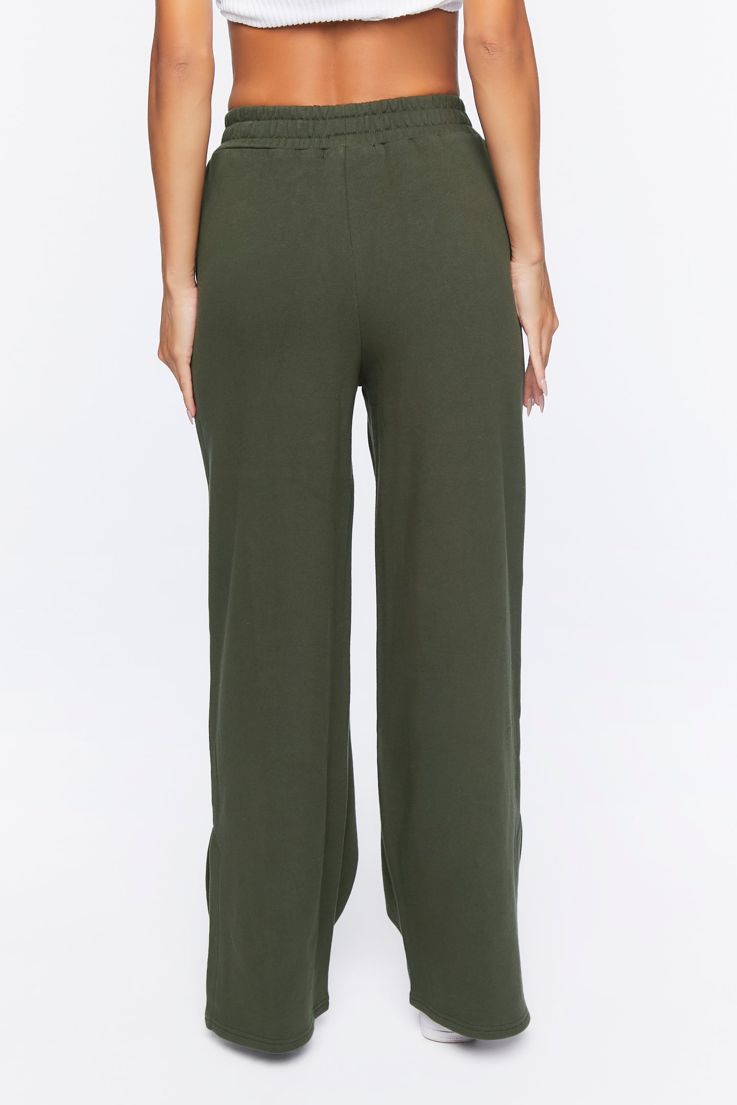 PANTALON DE ALGODÓN CON FRISA