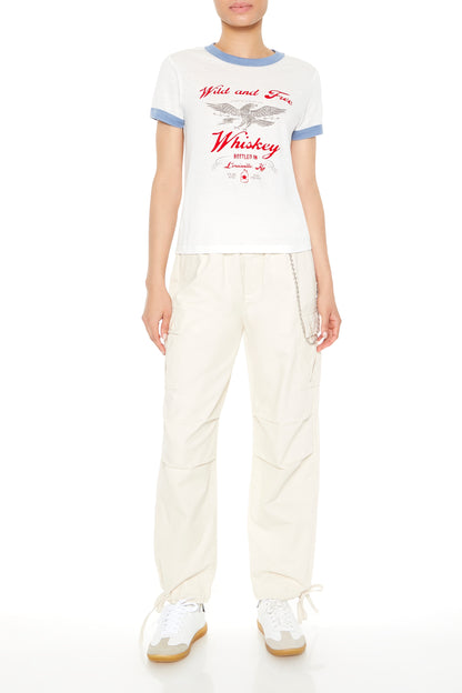 PANTALON CARGO CON DETALLE DE CADENA