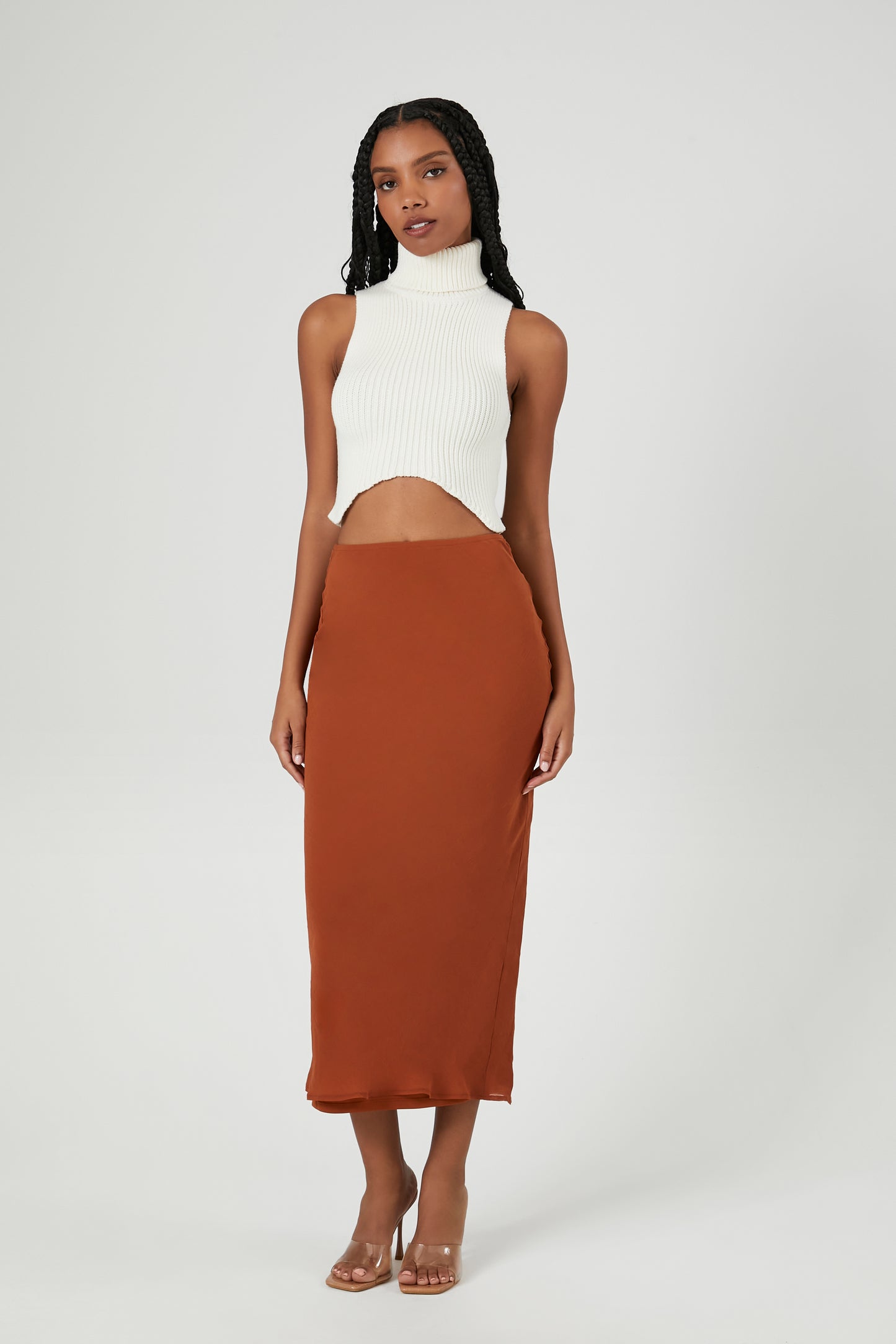 FALDA CHIFON MIDI