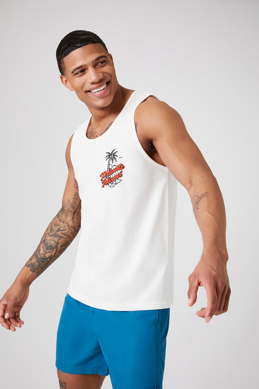 CAMISETA DE ALGODÓN CON LOGO "PRIVATE ISLAND"