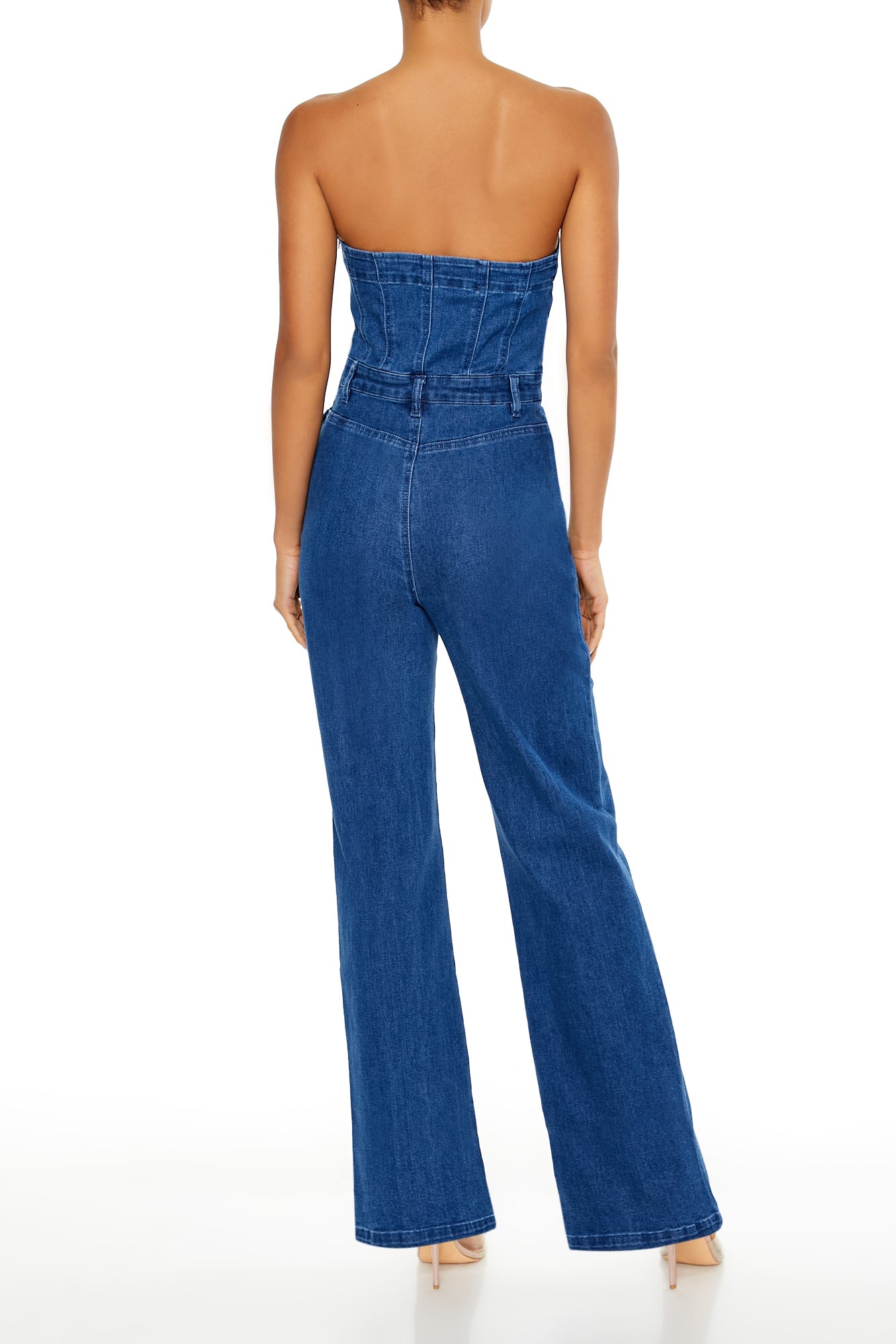 JUMPSUIT DENIM STRAPLESS