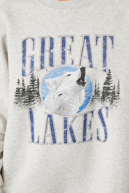 SUDADERA LOGO "GREAT LAKES"