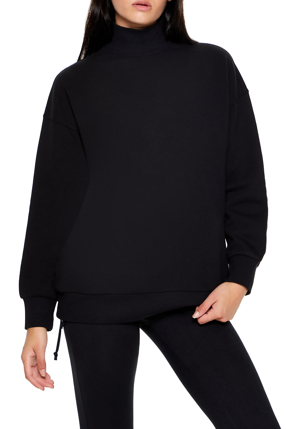 SUDADERA DE ALGODÓN CUELLO ALTO