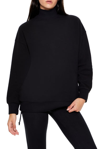 SUDADERA DE ALGODÓN CUELLO ALTO