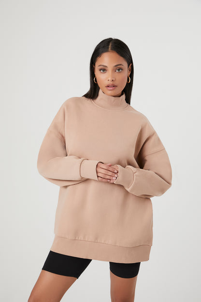 SUDADERA DE ALGODÓN CUELLO ALTO