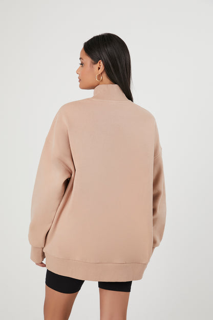 SUDADERA DE ALGODÓN CUELLO ALTO