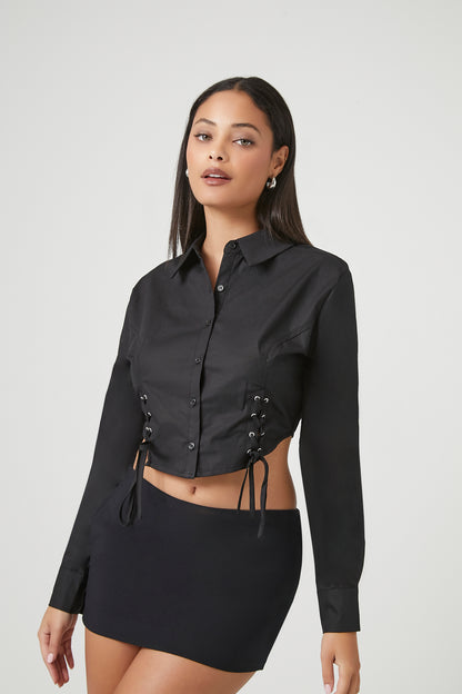 CAMISA MANGALARGA CROPPED