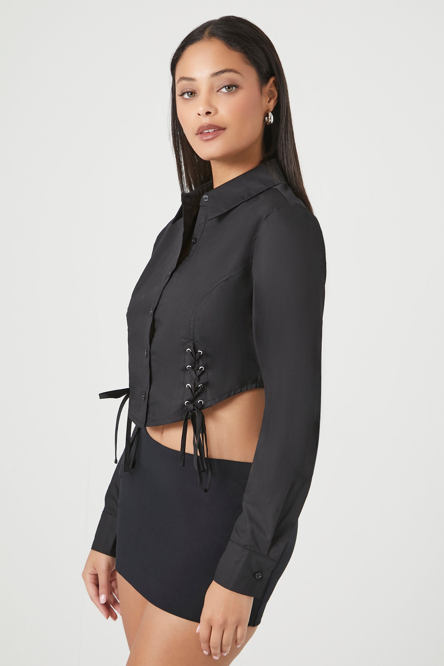 CAMISA MANGALARGA CROPPED