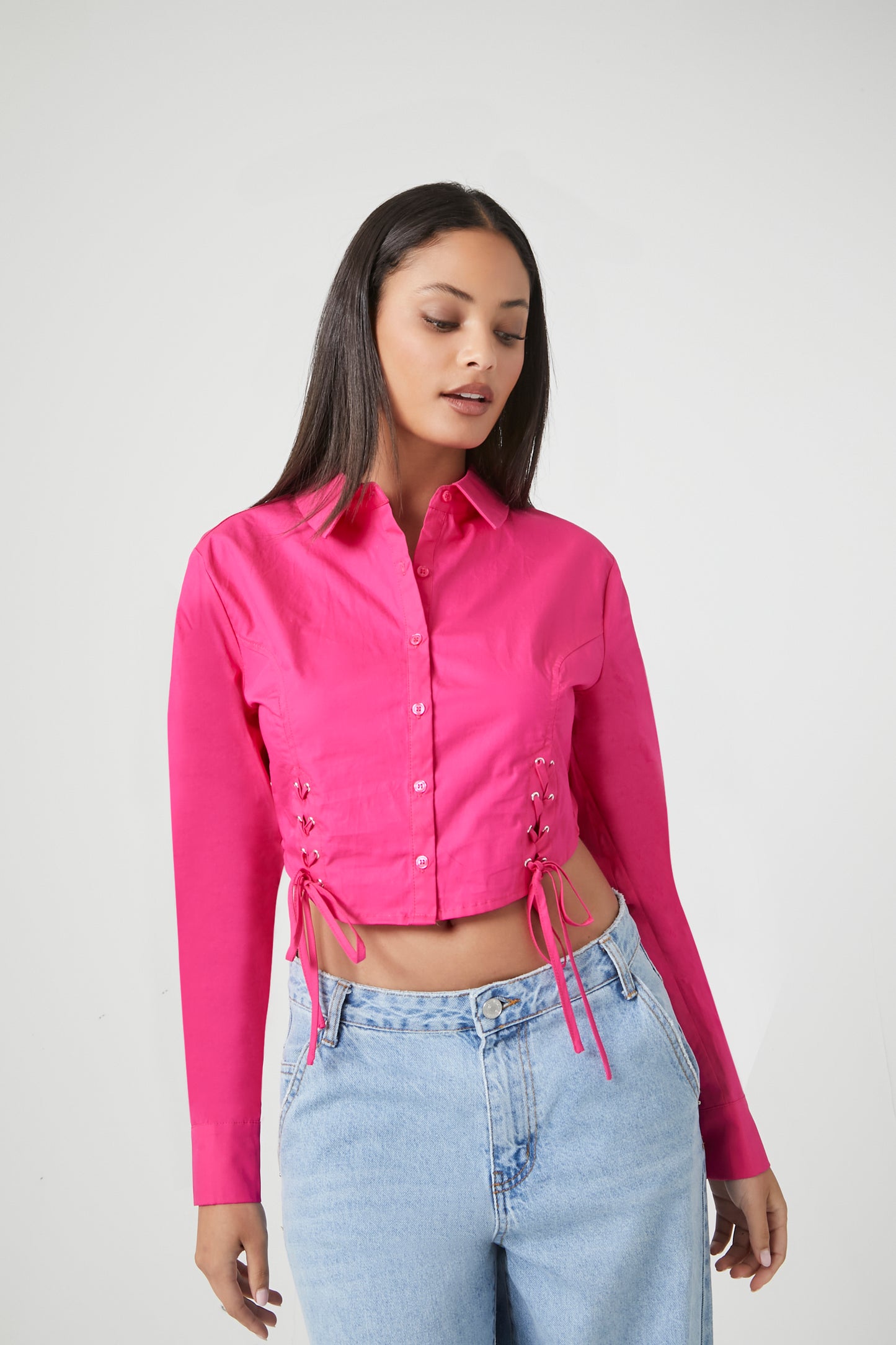 CAMISA MANGALARGA CROPPED