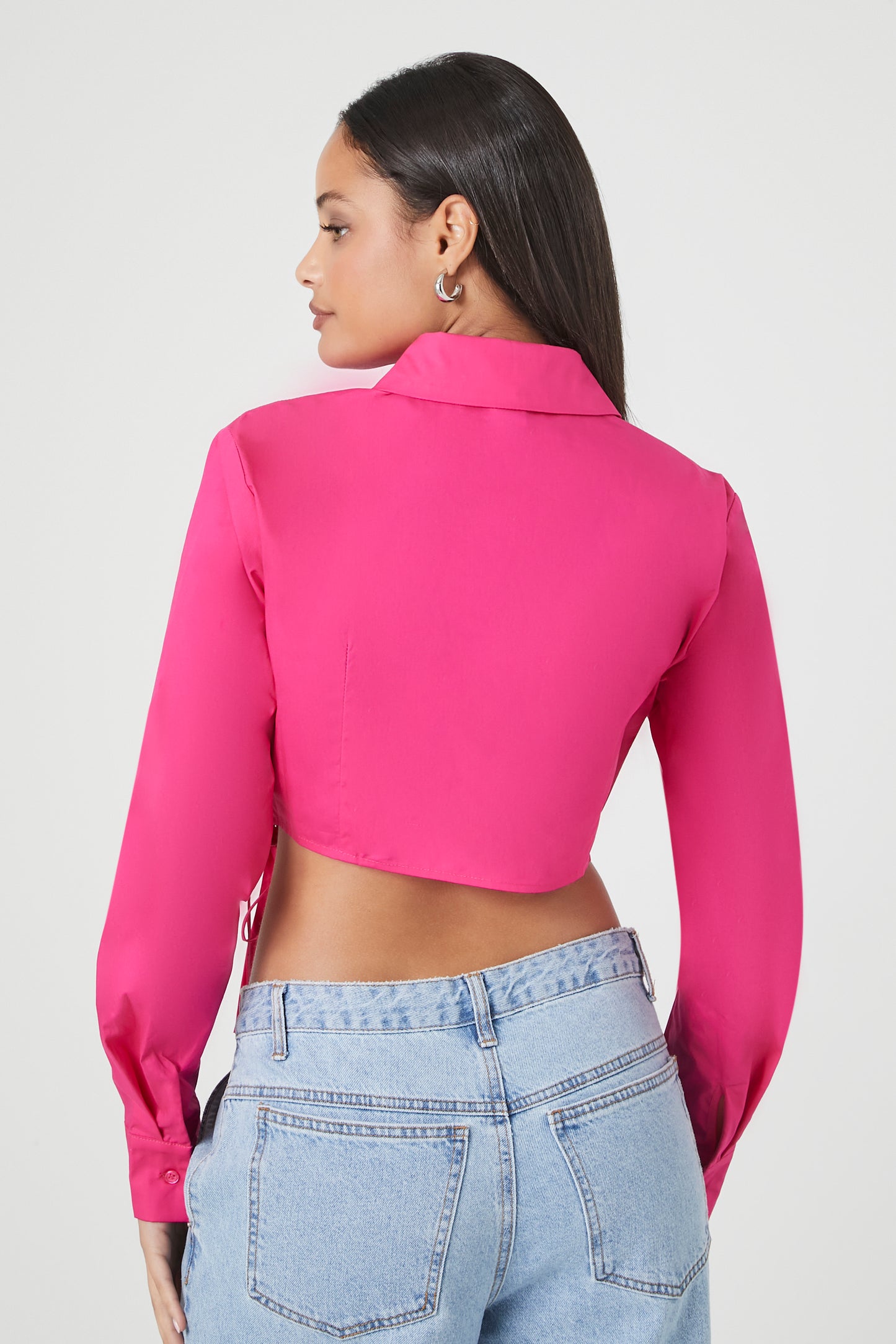 CAMISA MANGALARGA CROPPED