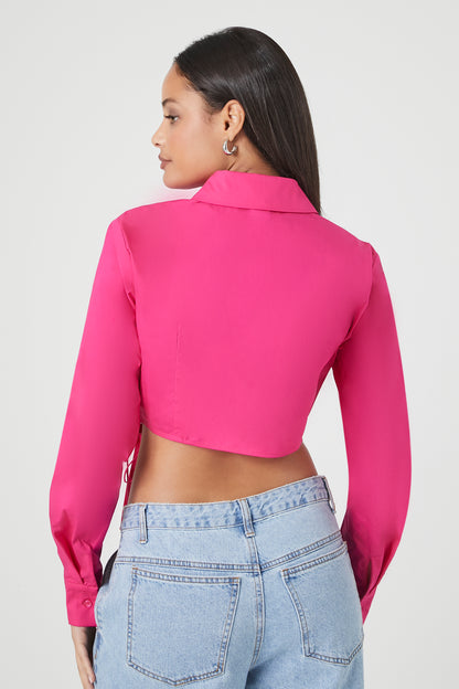 CAMISA MANGALARGA CROPPED