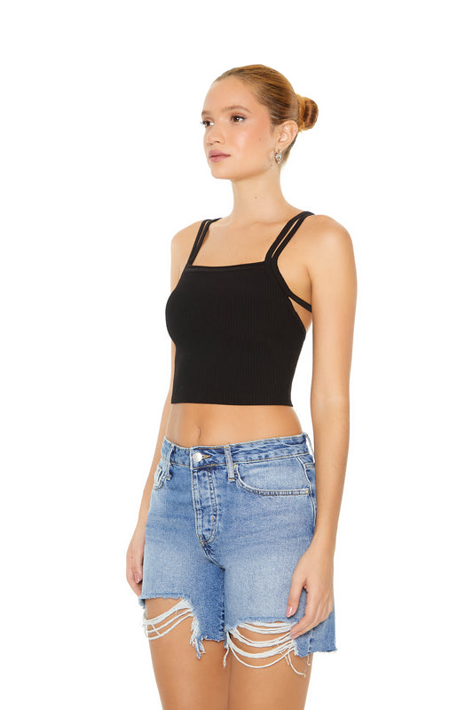 TOP CROPPED ACANALADO
