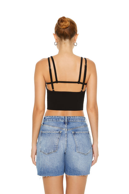 TOP CROPPED ACANALADO