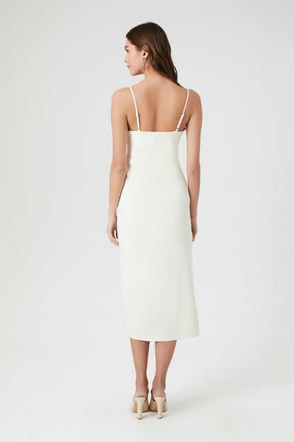 VESTIDO MIDI CON ABERTURA EN LA PIERNA