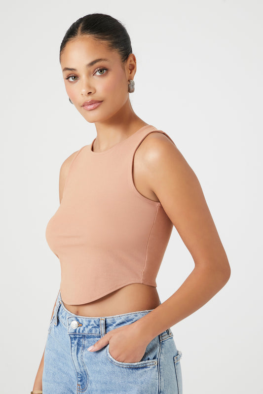 CROP TOP DE ALGODÓN LICRADO