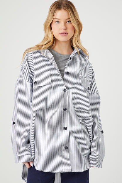 CAMISA OVERSIZED CON LINEAS