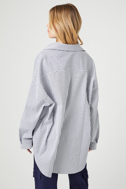 CAMISA OVERSIZED CON LINEAS
