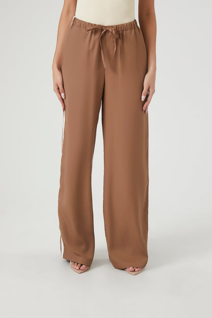 PANTALON WID-LEG CON FRANJA LATERAL
