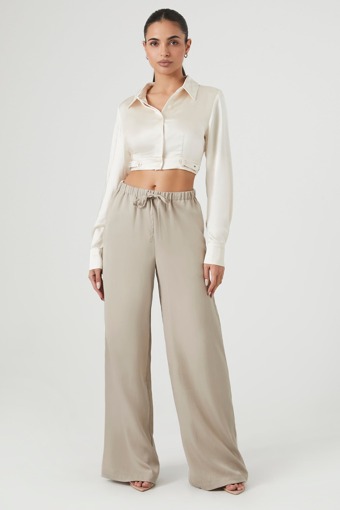 PANTALON WID-LEG CON FRANJA LATERAL