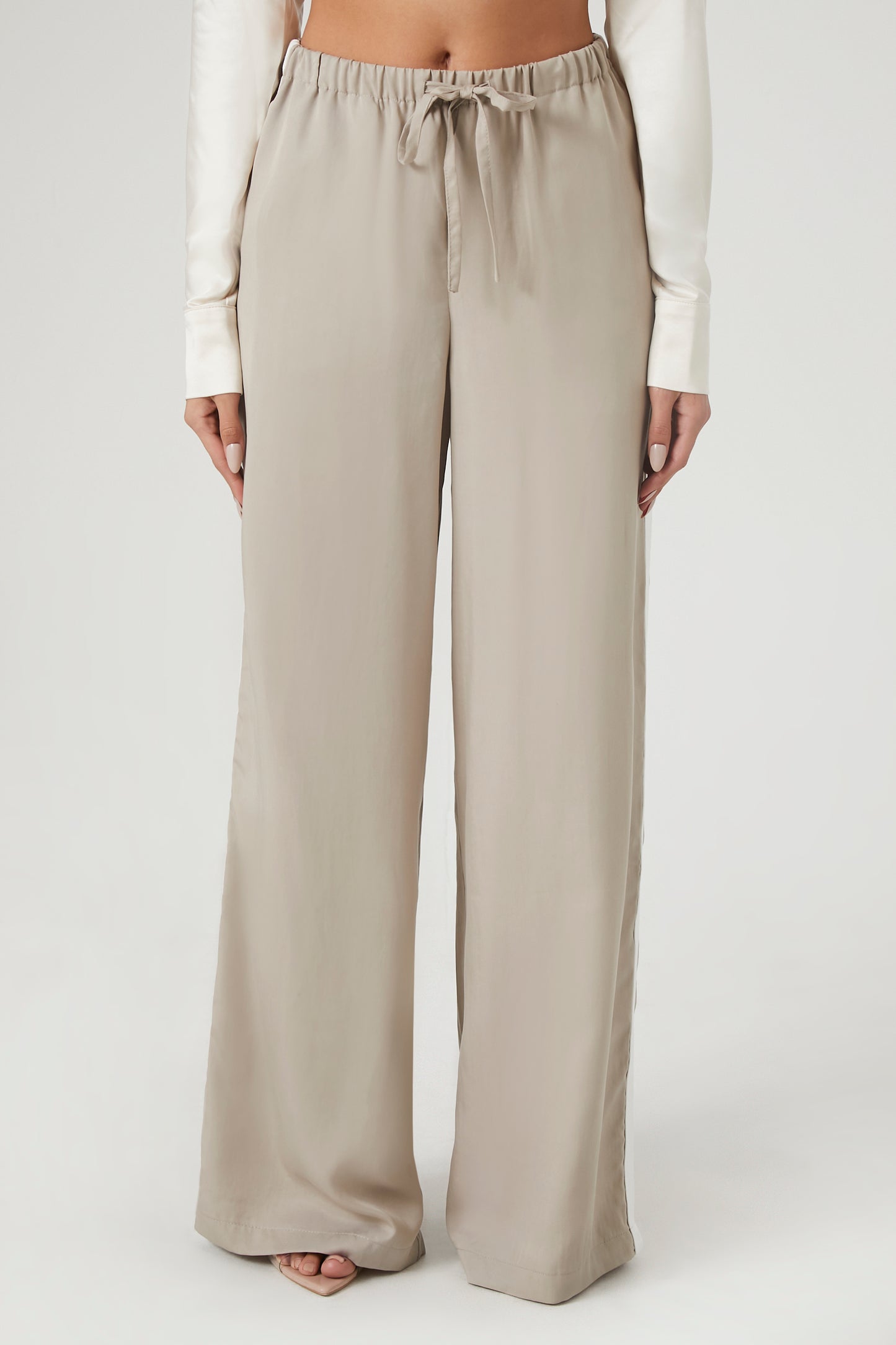 PANTALON WID-LEG CON FRANJA LATERAL