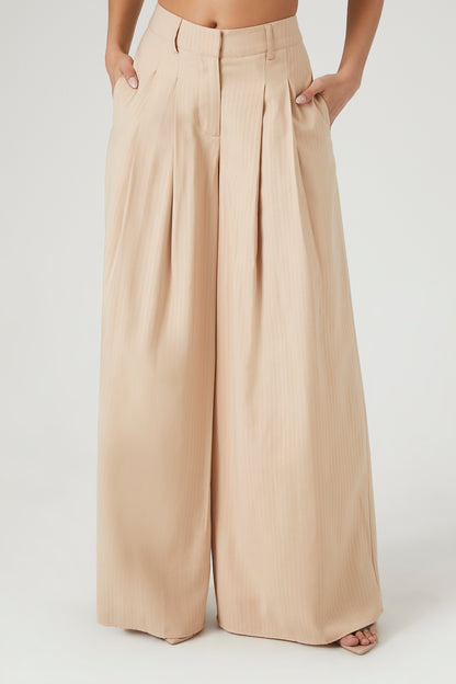 PANTALONA WIDE-LEG CON PINZAS