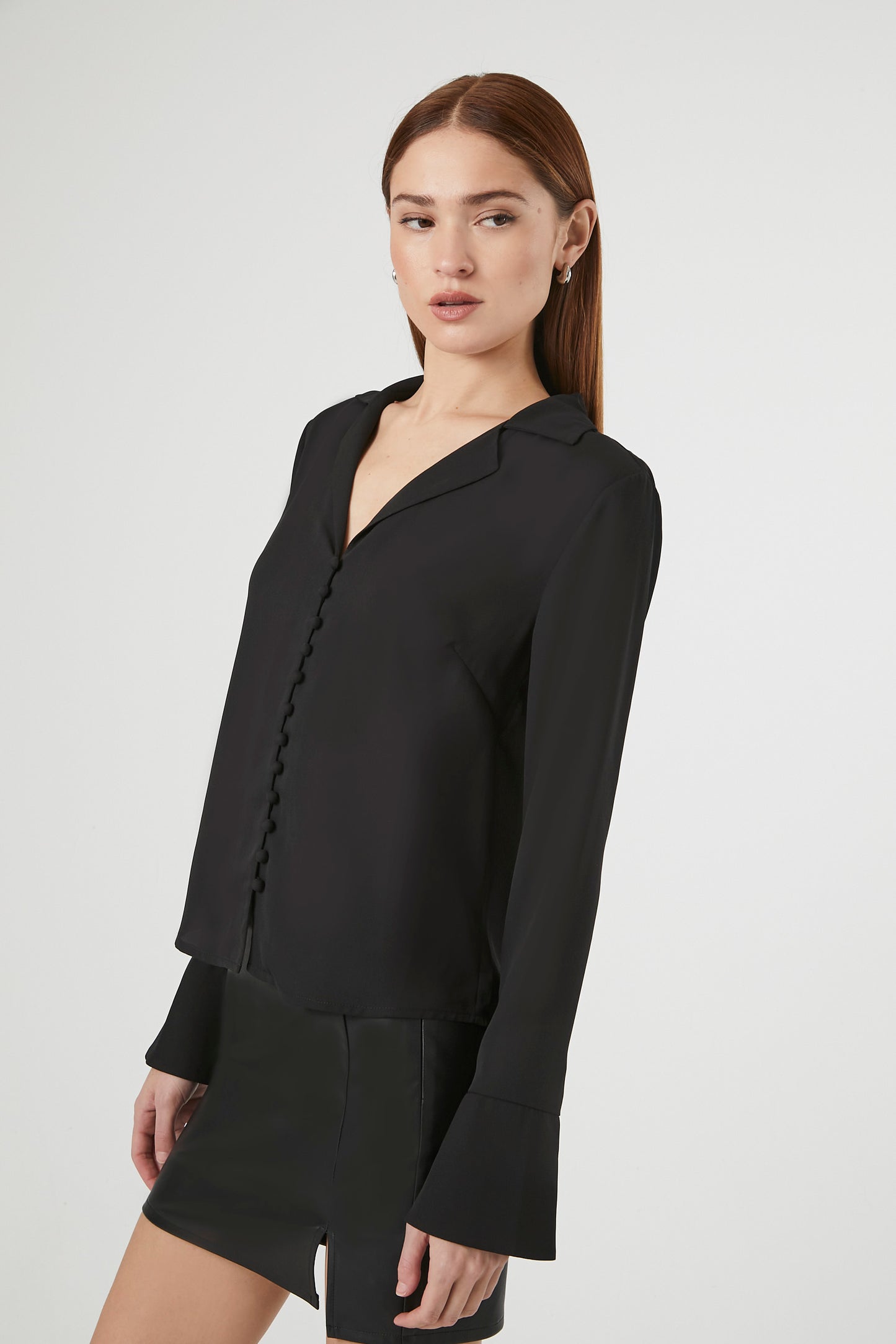 CAMISA CON MANGALARGA ACAMPANADA