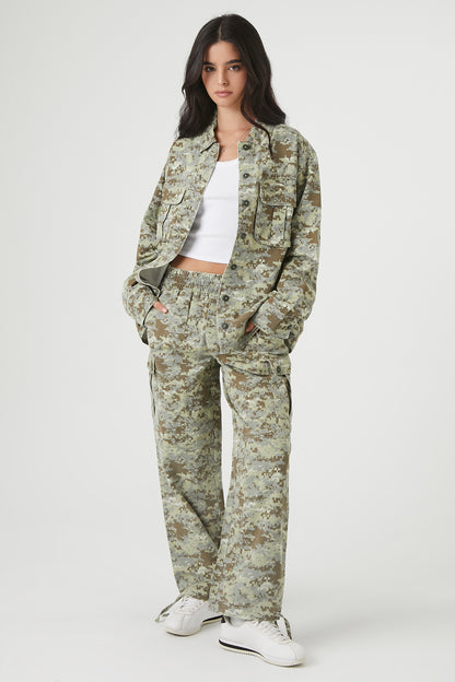 CAMISA CAMUFLADA CON BOLSILLOS CARGO