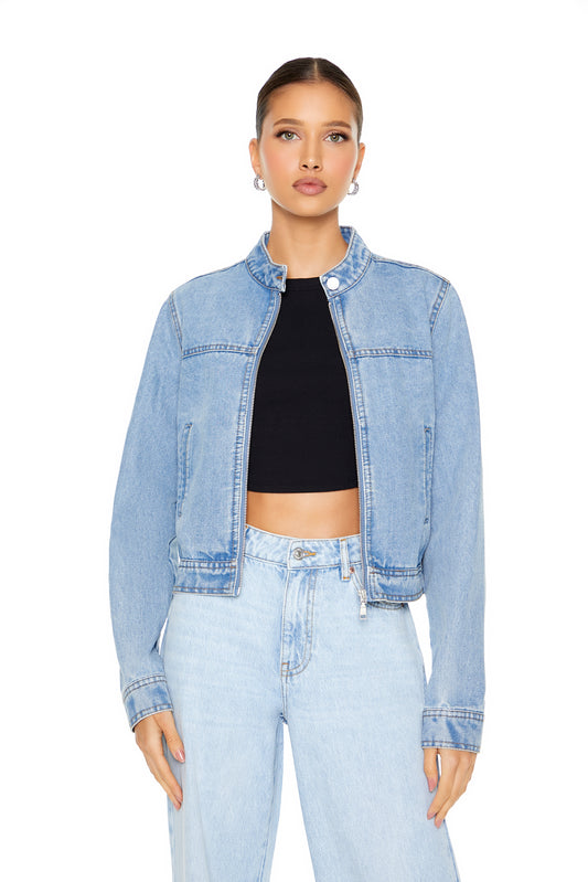 CHAQUETA BIKER DENIM