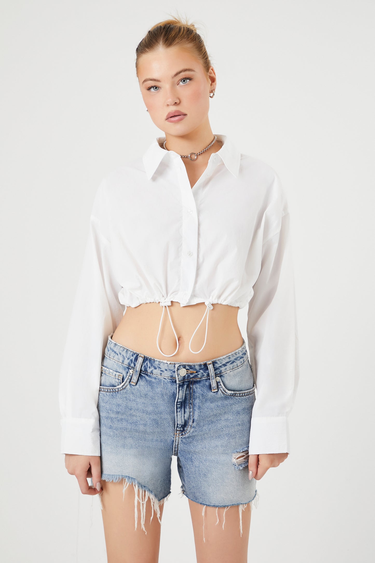 CAMISA CROPPED OVERSIZE