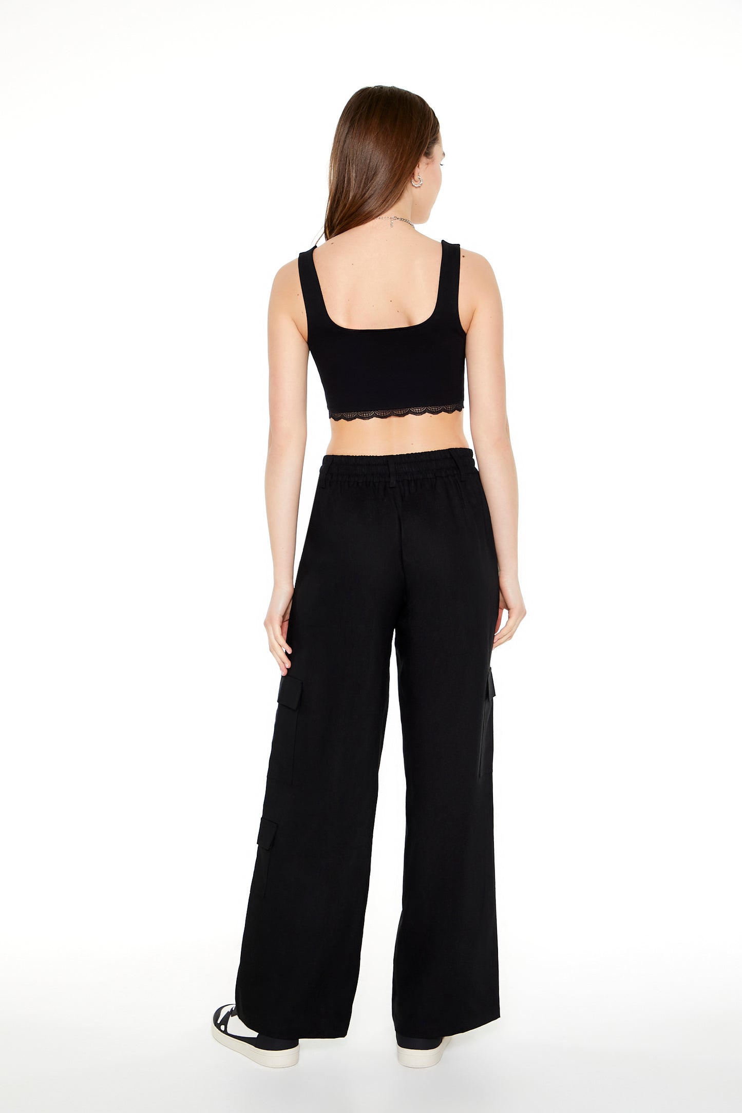 PANTALON DE LINO WIDE-LEG