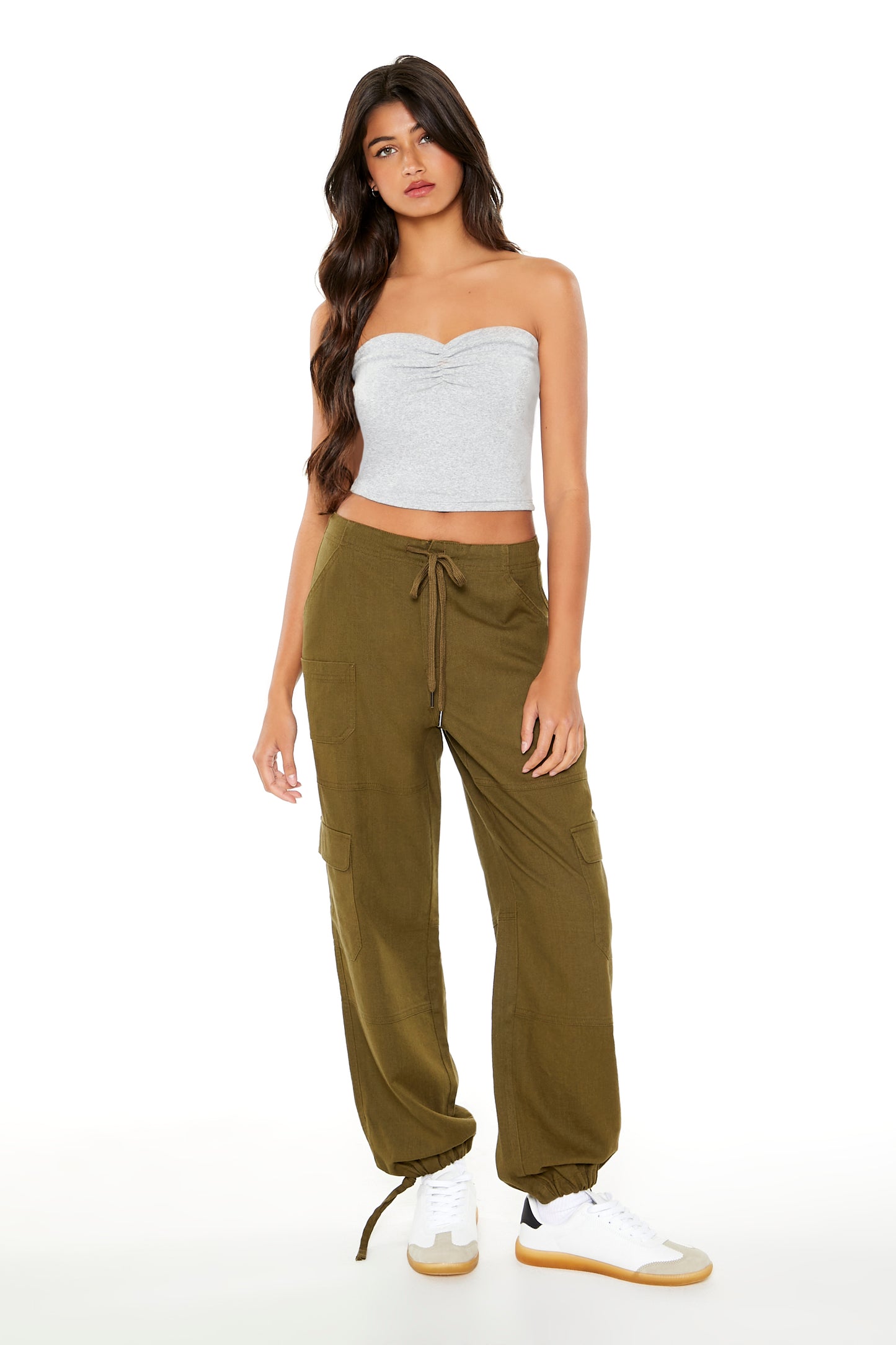 PANTALON CARGO DE LINO