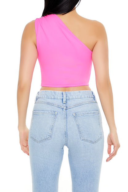 CROP TOP DE TIRO ASIMÉTRICO