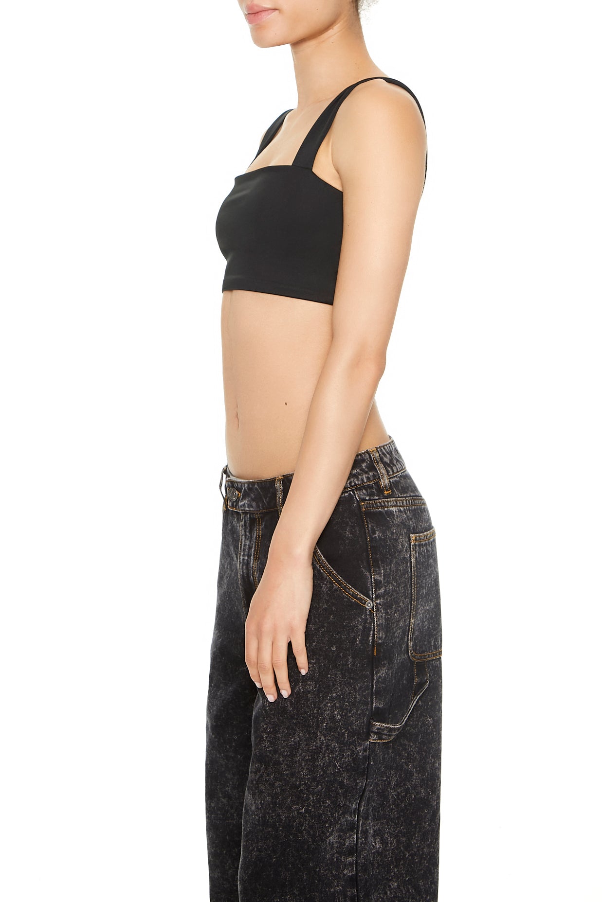 CROP TOP LICRADO DE TIRO GRUESO