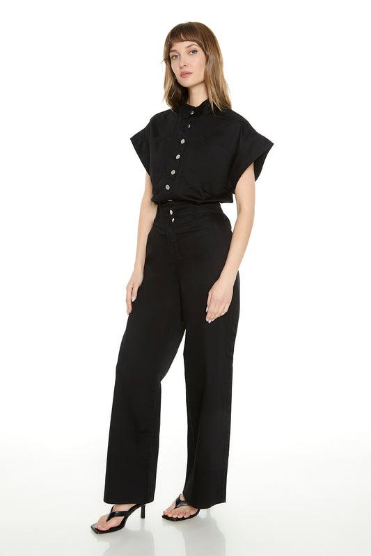 JUMPSUIT CUELLO CADETE Y DETALLE DE BOTONES