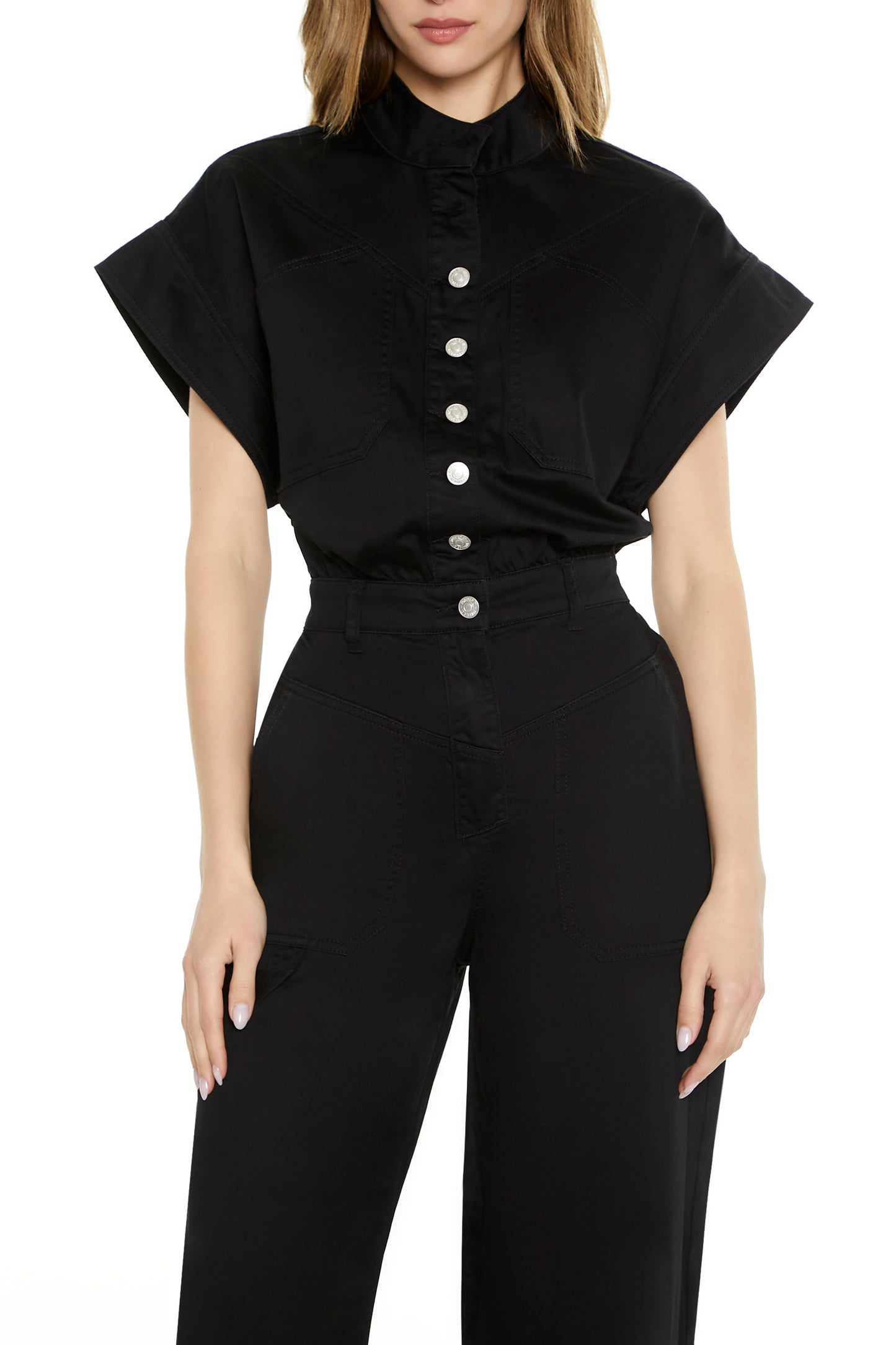 JUMPSUIT CUELLO CADETE Y DETALLE DE BOTONES
