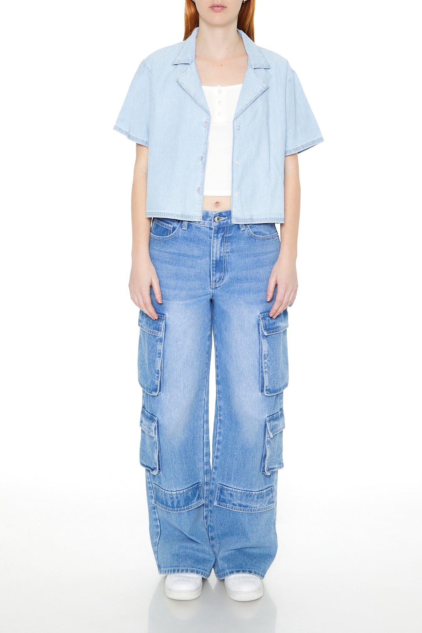 CAMISA CROPPED OVERSIZE
