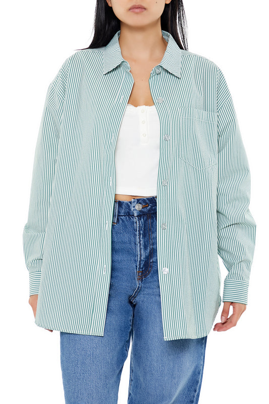 CAMISA OVERSIZED CON LINEAS