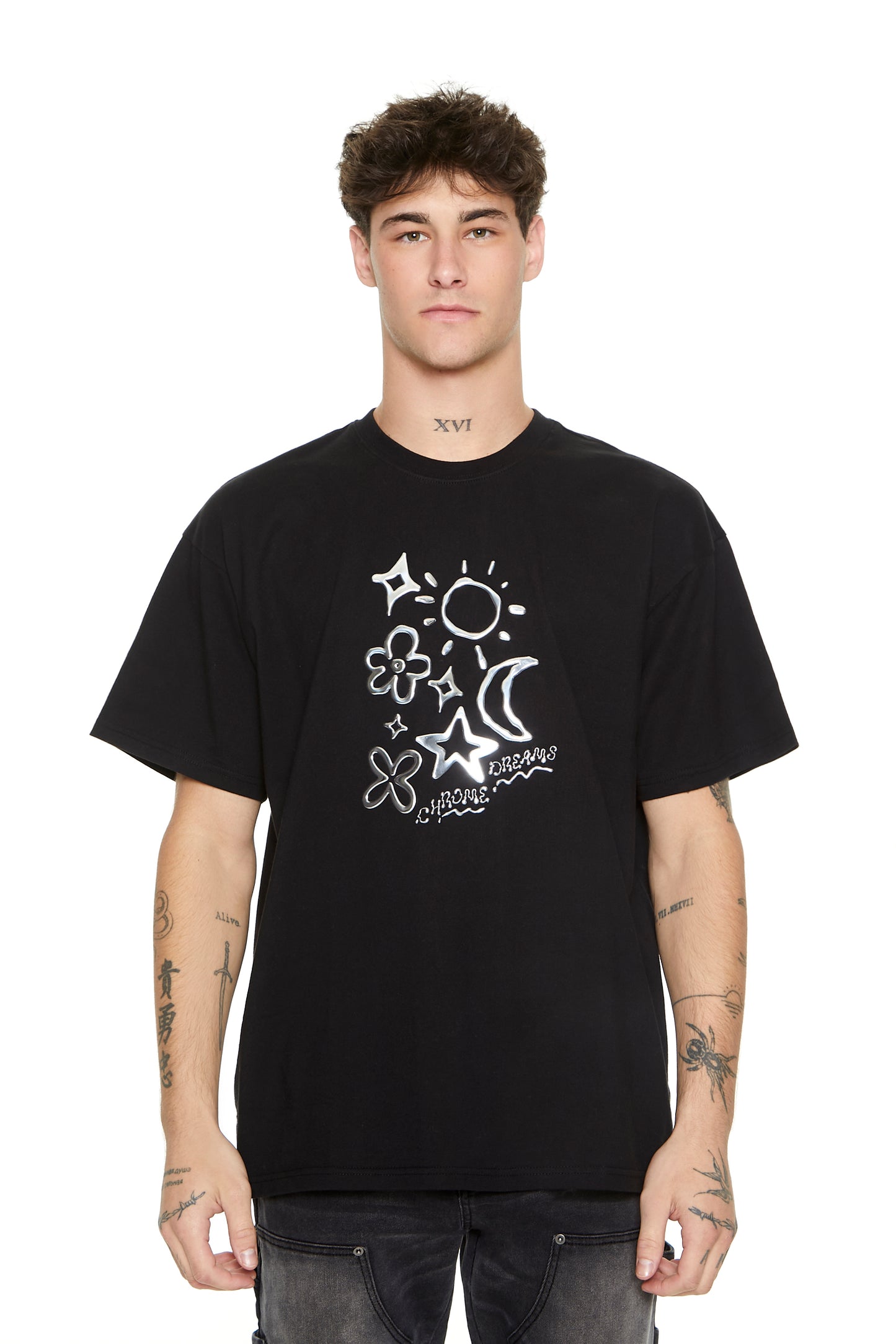POLERA LOGO "CHROME DREAMS METALLIC"