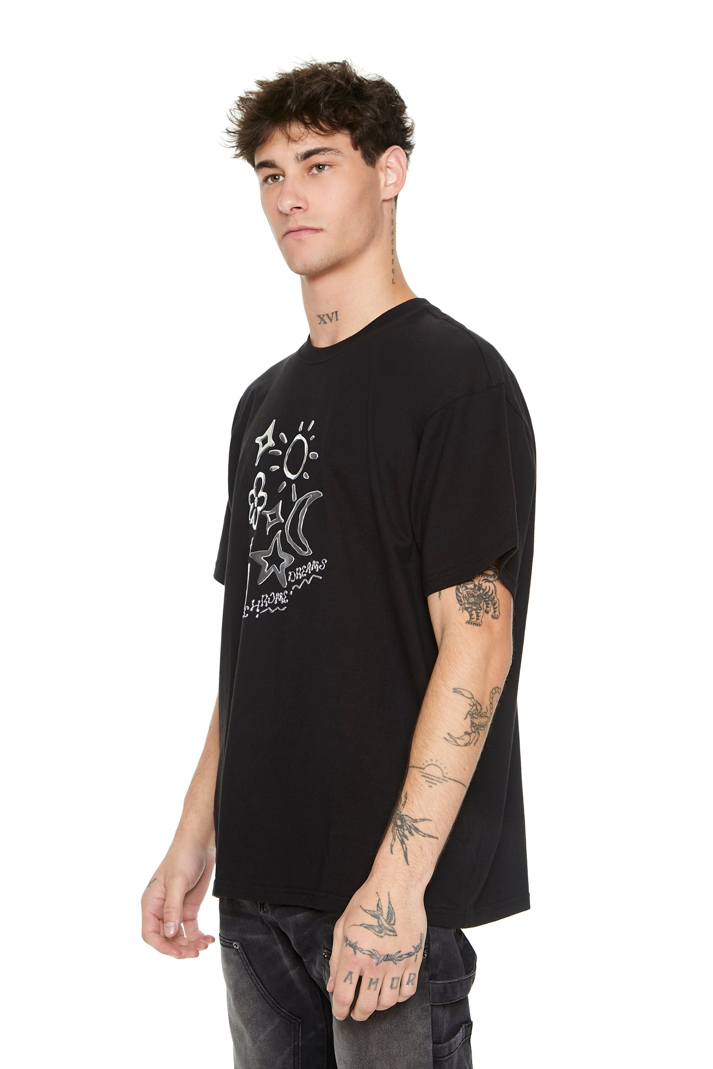 POLERA LOGO "CHROME DREAMS METALLIC"