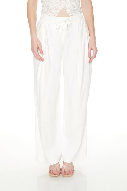 PANTALON DE LINO CON PINZAS