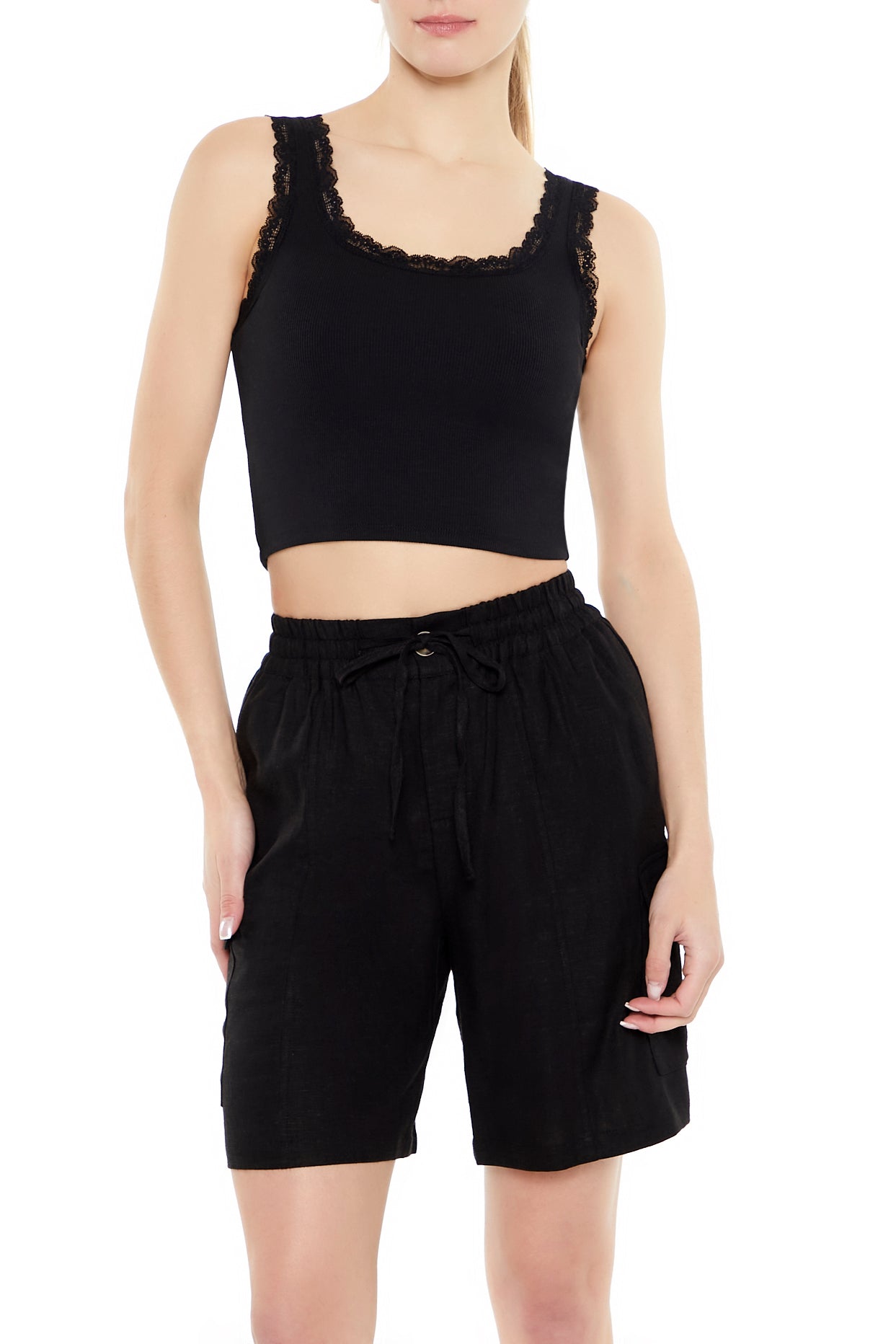 SHORT CARGO DE LINO