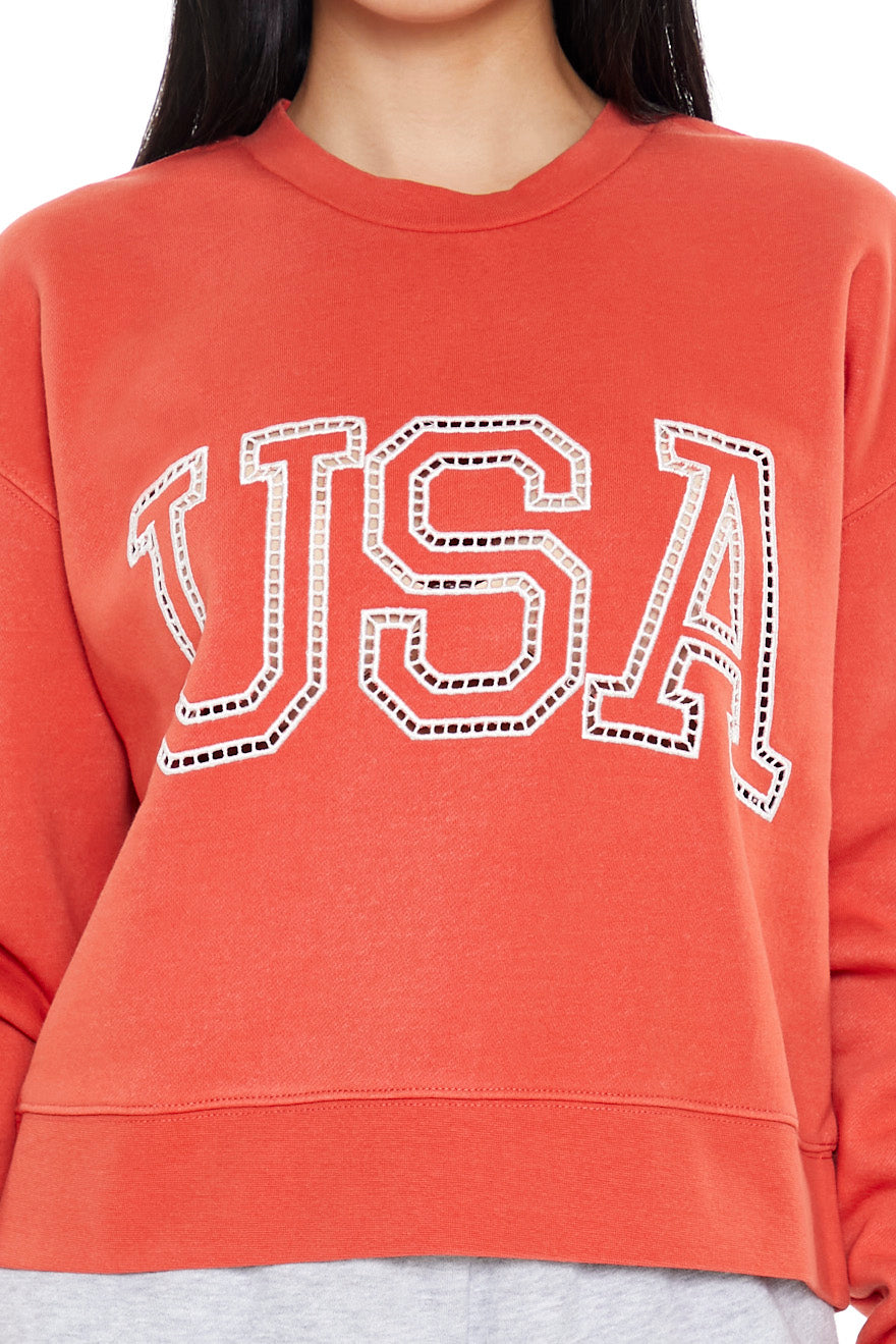 SUDADERA LOGO "USA"