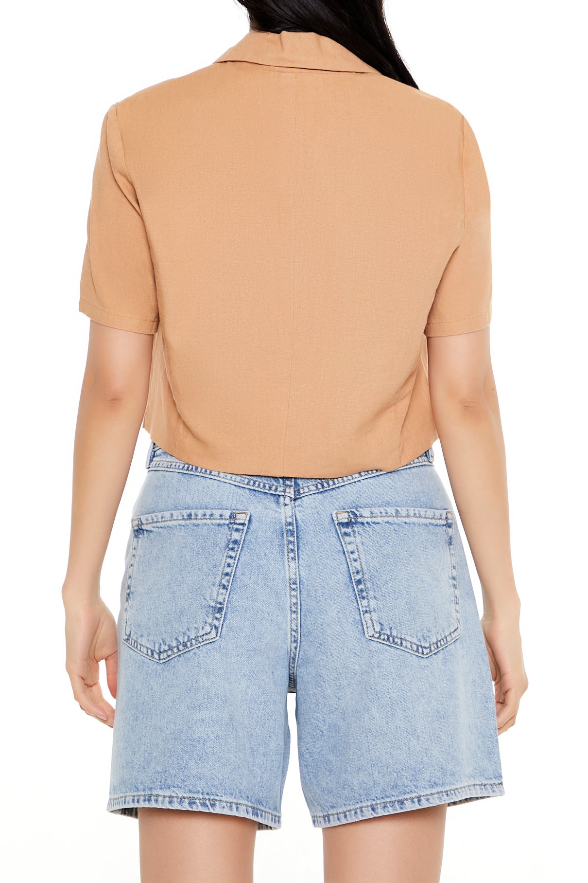 CAMISA CROPPED DE LINO