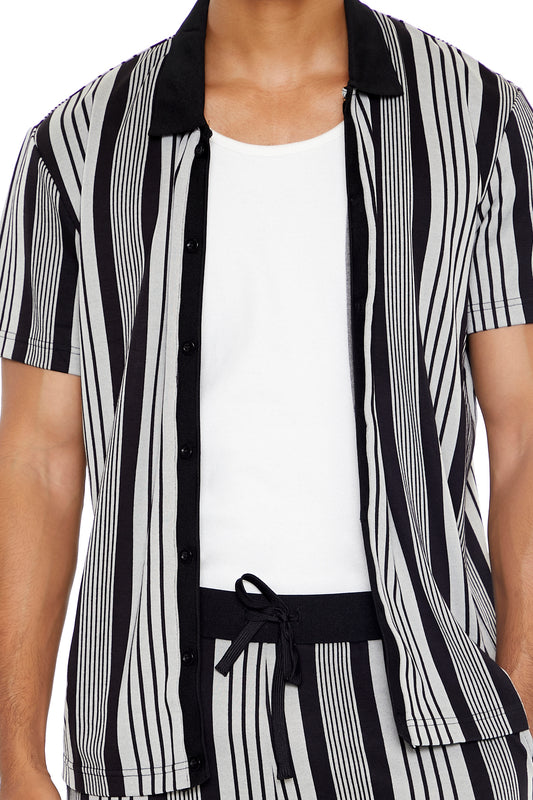 CAMISA MANGA CORTA A RAYAS